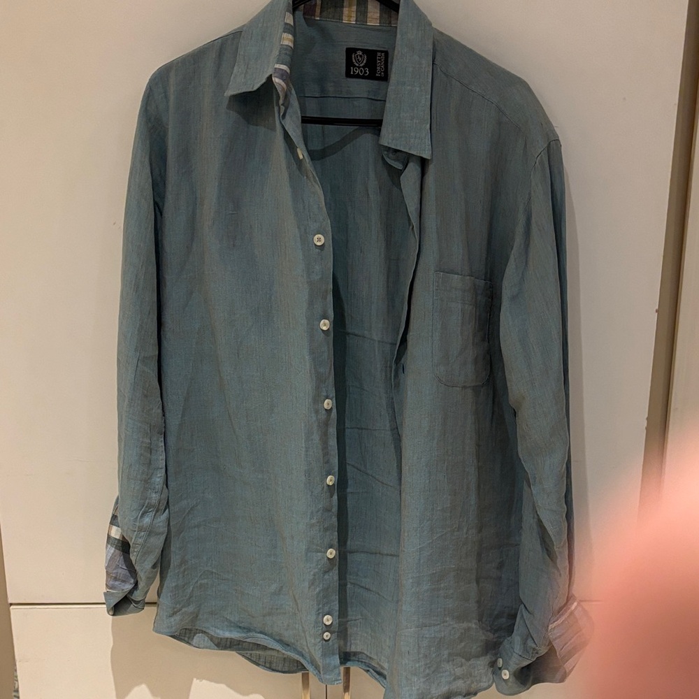 Men's Blue Dress Shirt